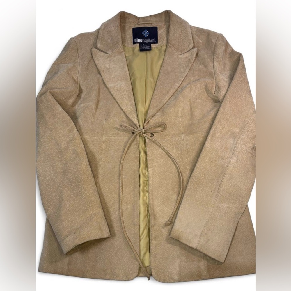 VTG Blue Asphalt Women's Tan Leather Jacket